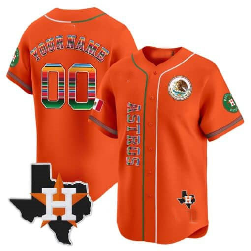 Custom HOU Baseball Shirt Top