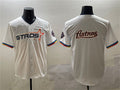 Custom White 2025 City Connect HOU Baseball Shirt Top