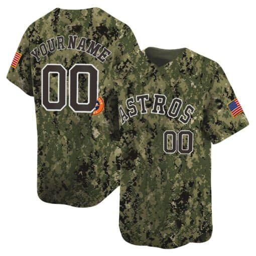 Custom HOU Baseball Shirt Top