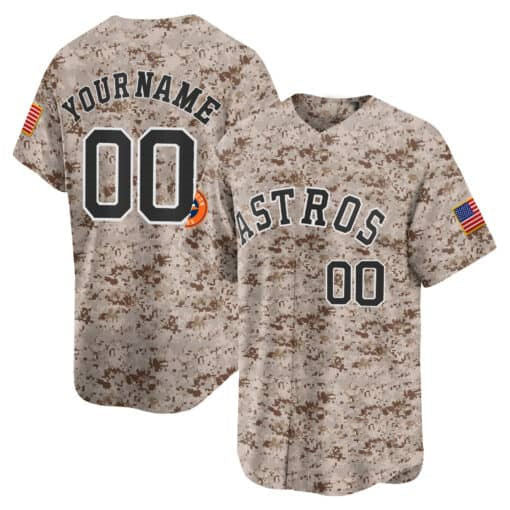 Custom HOU Baseball Shirt Top