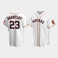 Custom #23 White HOU Baseball Shirt Top