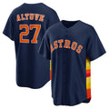 Custom #27 Navy HOU Baseball Shirt Top