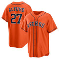 Custom #27 Orange HOU Baseball Shirt Top