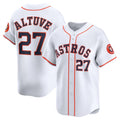 Custom #27 White HOU Baseball Shirt Top