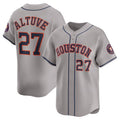 Custom #27 Gray HOU Baseball Shirt Top
