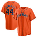 Custom #44 Orange HOU Baseball Shirt Top