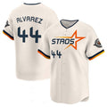 Custom #44 Cream 2025 City Connect HOU Baseball Shirt Top