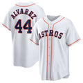 Custom #44 White HOU Baseball Shirt Top