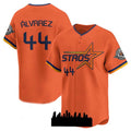 Custom #44 Orange 2025 City Connect HOU Baseball Shirt Top