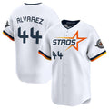 Custom #44 White 2025 City Connect HOU Baseball Shirt Top