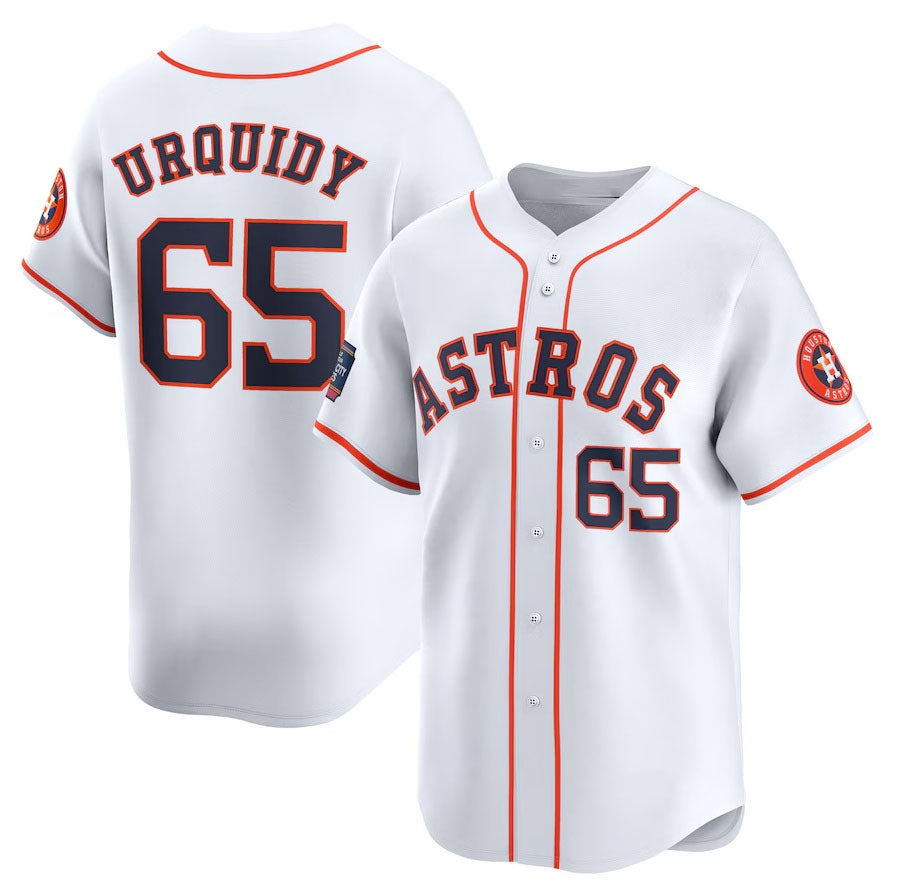 Custom #65 White 2024 HOU Baseball Shirt Top