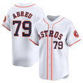 Custom #79 White HOU Baseball Shirt Top