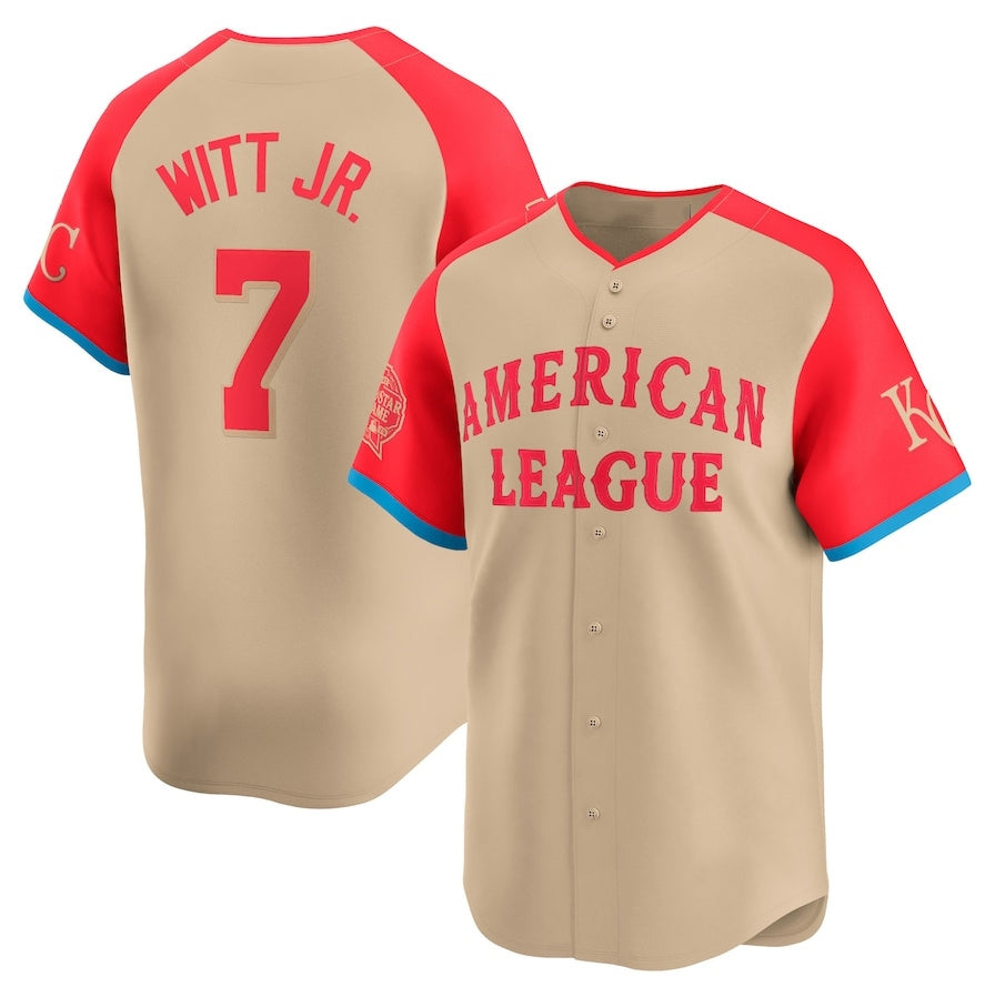 Custom #7 Cream 2024 HOU Baseball Shirt Top