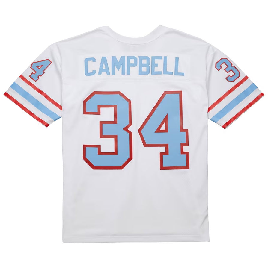 Custom #34 White 1979 Football Shirt Top