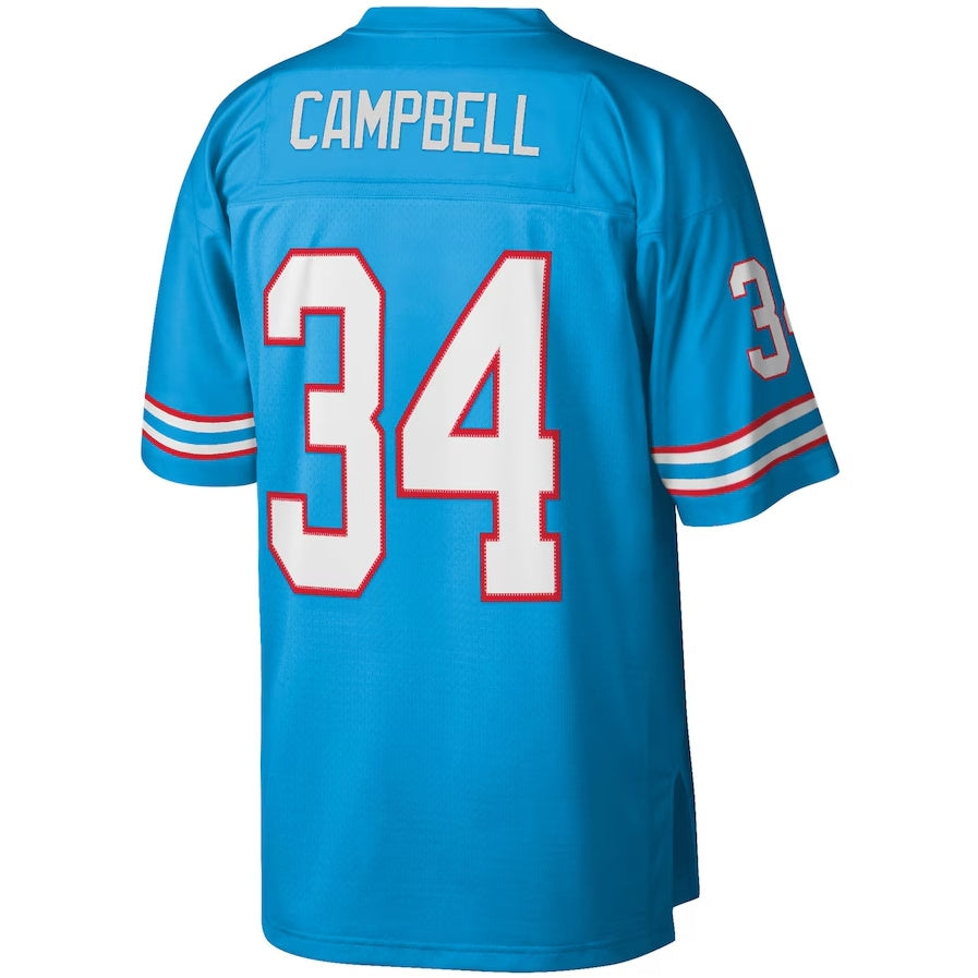 Custom #34 Light Blue Football Shirt Top