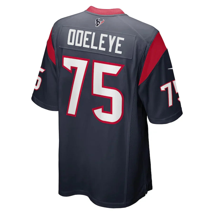 Custom #75 Navy HOU Football Shirt Top