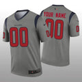 Custom Gray HOU Football Shirt Top