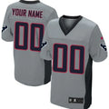Custom Gray HOU Football Shirt Top