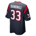 Custom #33 Navy HOU Football Shirt Top