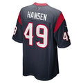 Custom #49 Navy HOU Football Shirt Top