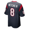 Custom #8 Navy HOU Football Shirt Top