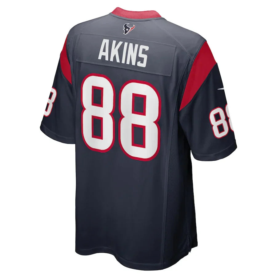 Custom #88 Navy HOU Football Shirt Top