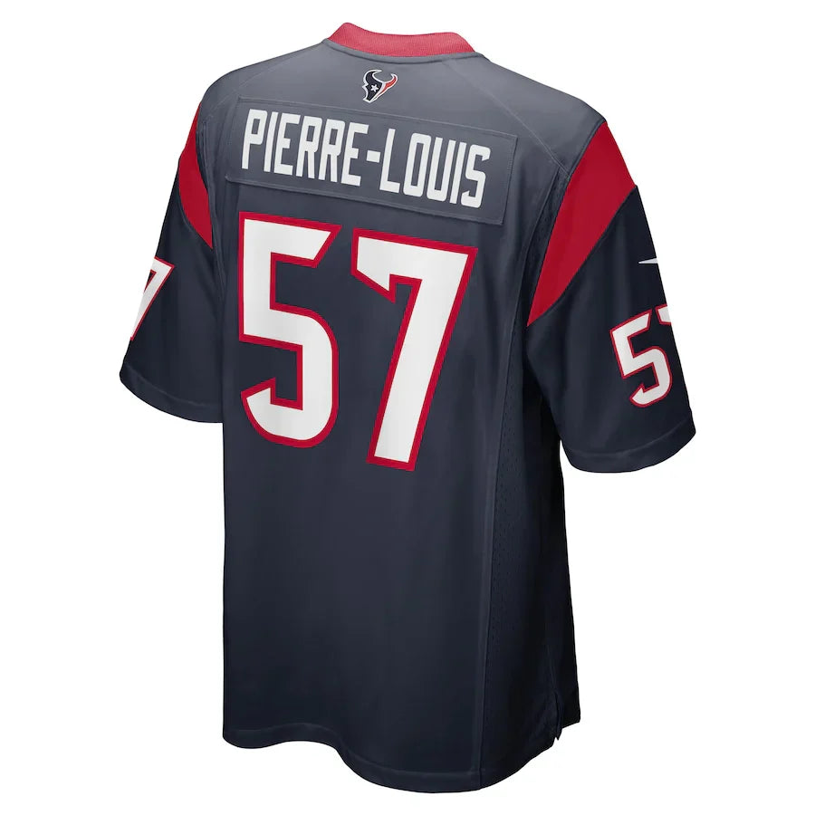 Custom #57 Navy HOU Football Shirt Top