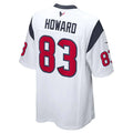 Custom #83 White HOU Football Shirt Top
