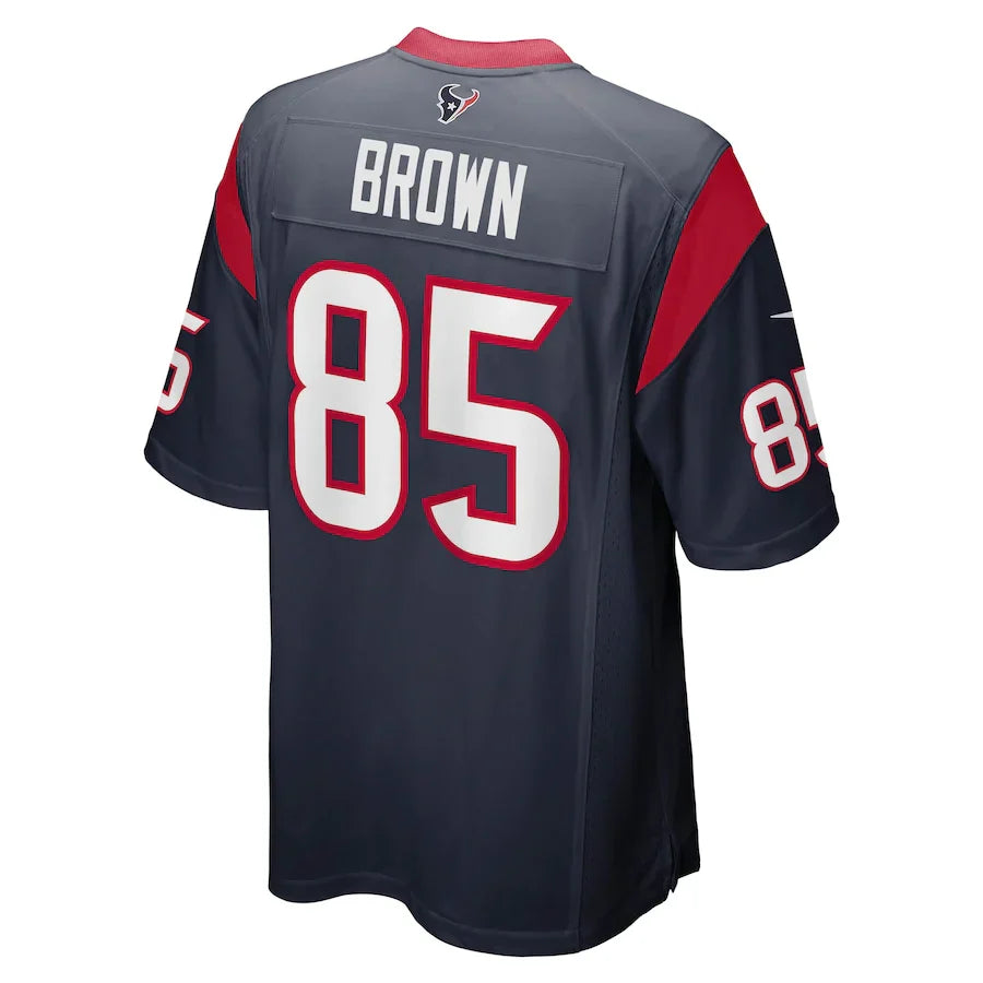 Custom #85 Navy HOU Football Shirt Top