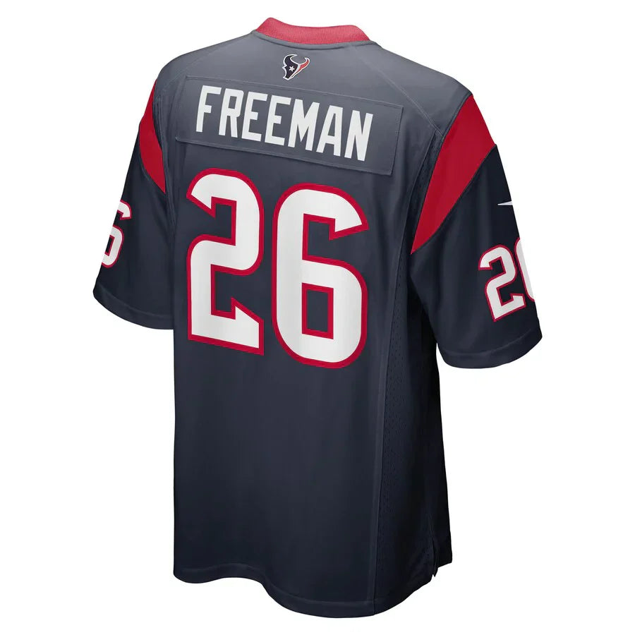 Custom #26 Navy HOU Football Shirt Top