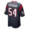 Custom #54 Navy HOU Football Shirt Top