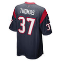 Custom #37 Navy HOU Football Shirt Top