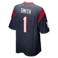 Custom #1 Navy HOU Football Shirt Top