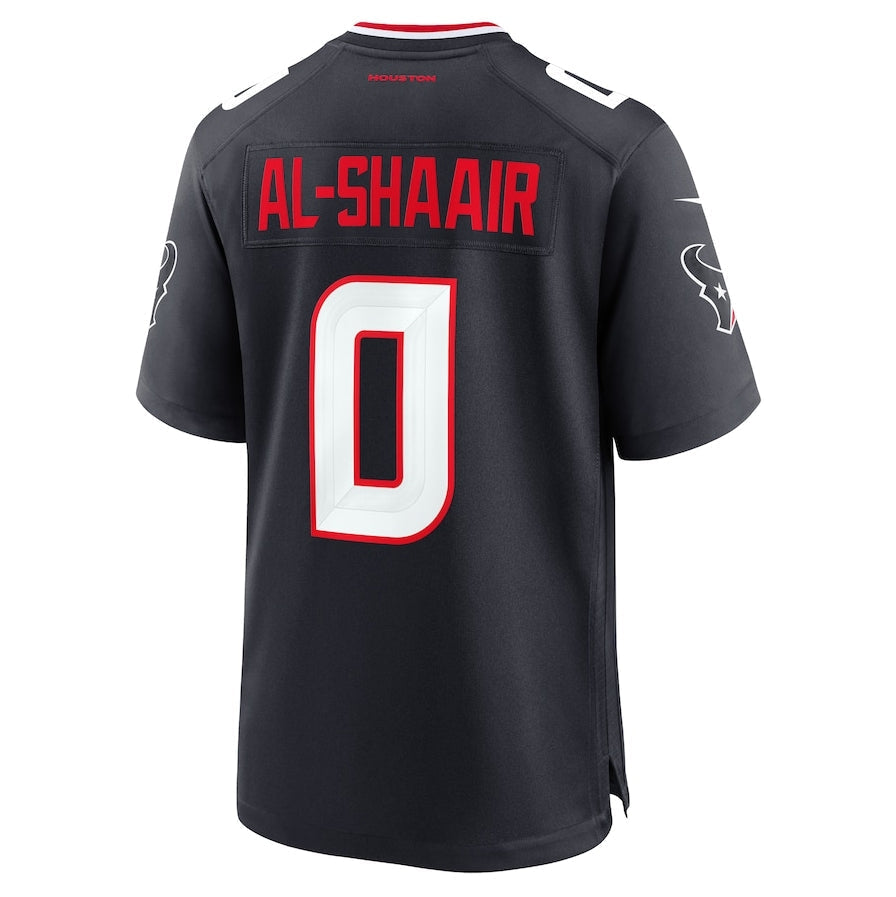 Custom #0 Navy HOU Football Shirt Top