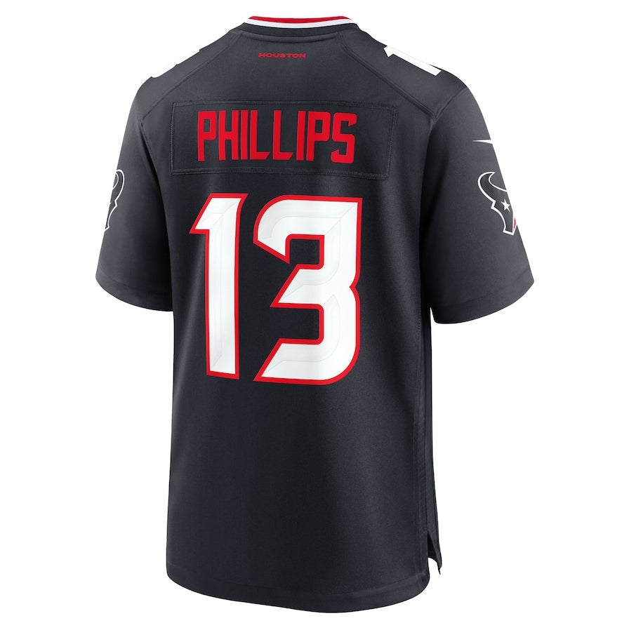 Custom #13 Navy HOU Football Shirt Top