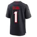 Custom #1 Navy HOU Football Shirt Top