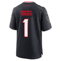 Custom #1 Navy HOU Football Shirt Top