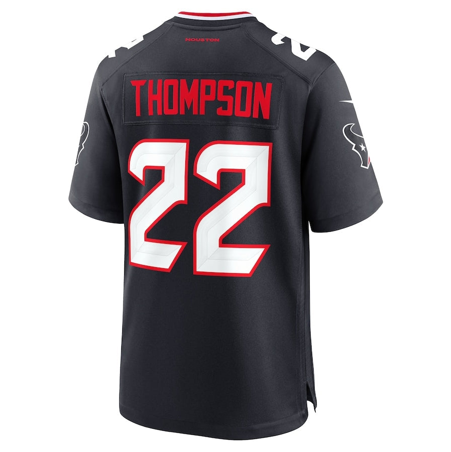 Custom #22 Navy HOU Football Shirt Top