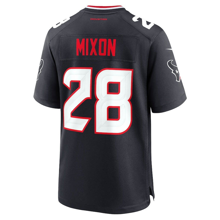Custom #28 Navy HOU Football Shirt Top