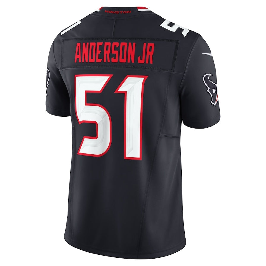 Custom #51 Navy HOU Football Shirt Top