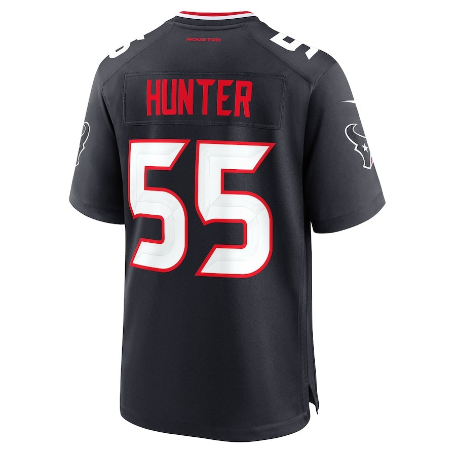 Custom #55 Navy HOU Football Shirt Top