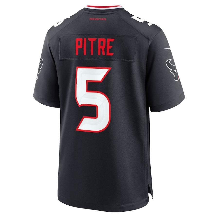 Custom #5 Navy HOU Football Shirt Top
