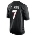 Custom #7 Carbon Black HOU Football Shirt Top