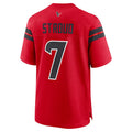 Custom #7 Red HOU Football Shirt Top