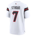 Custom #7 White HOU Football Shirt Top