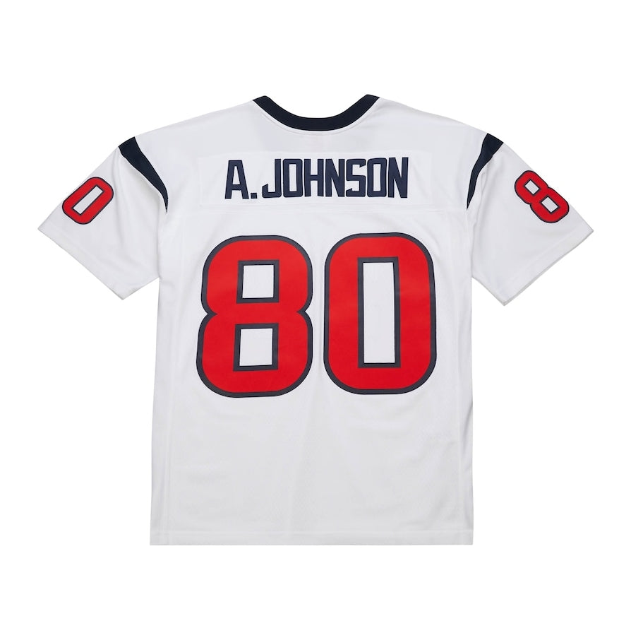 Custom #80 White HOU Football Shirt Top