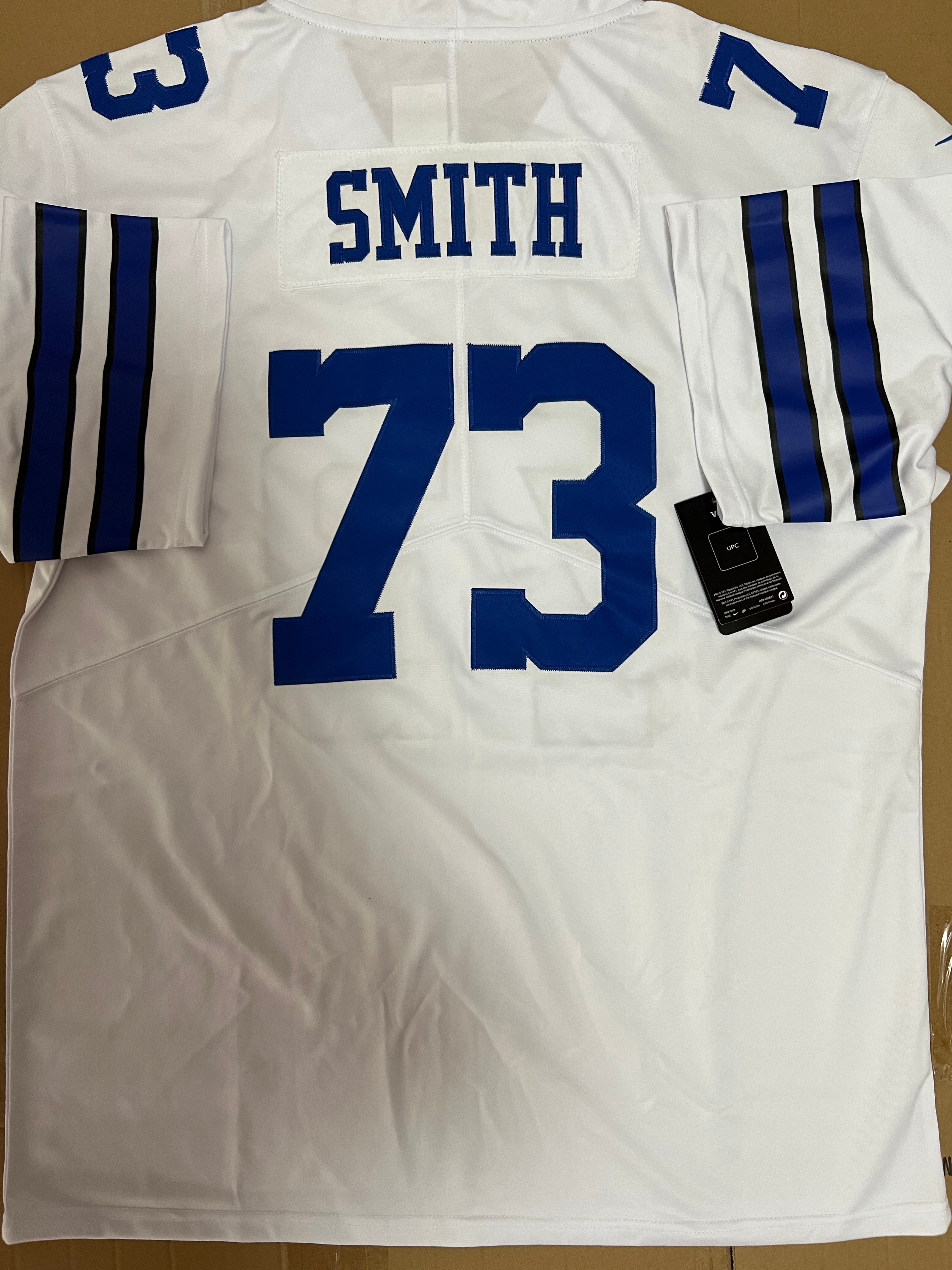 Custom #73 White DAL Football Shirt Top