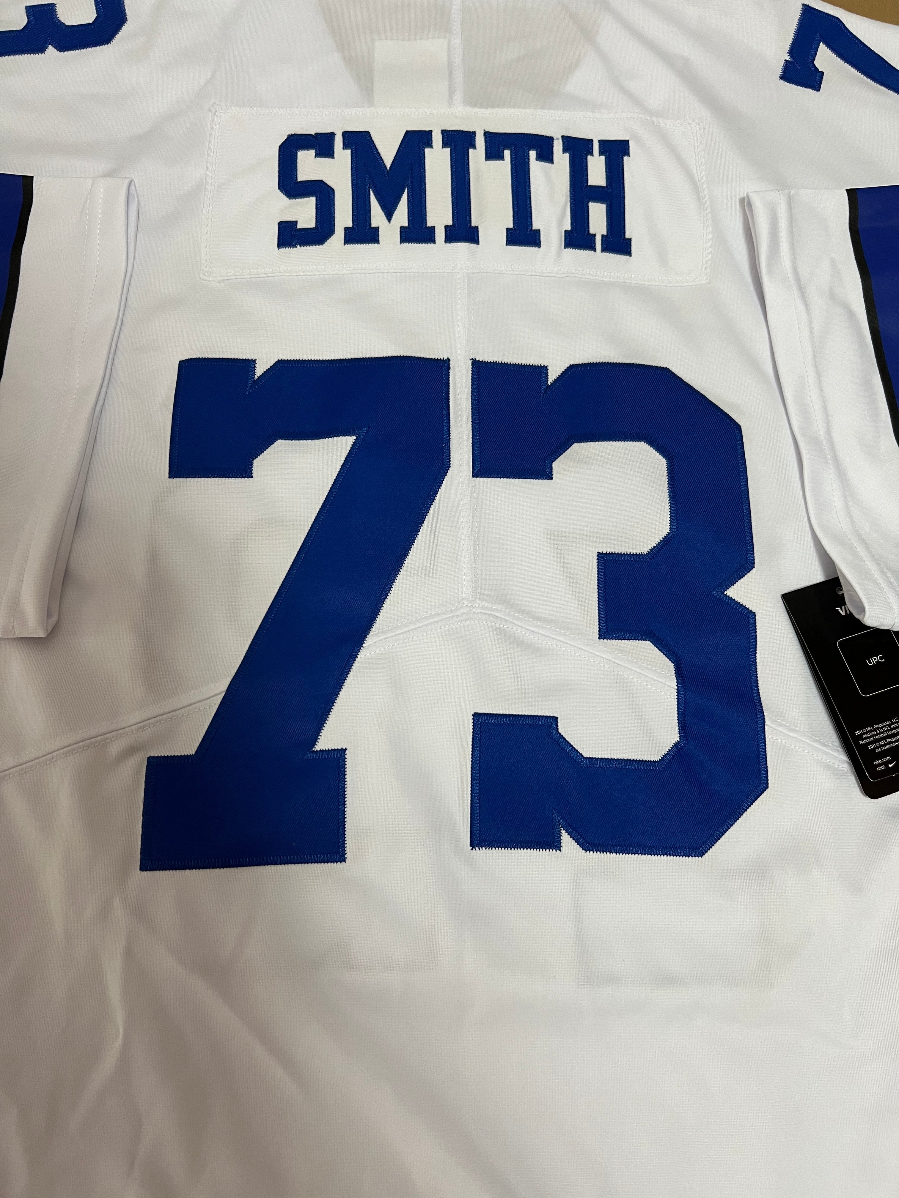 Custom #73 White DAL Football Shirt Top