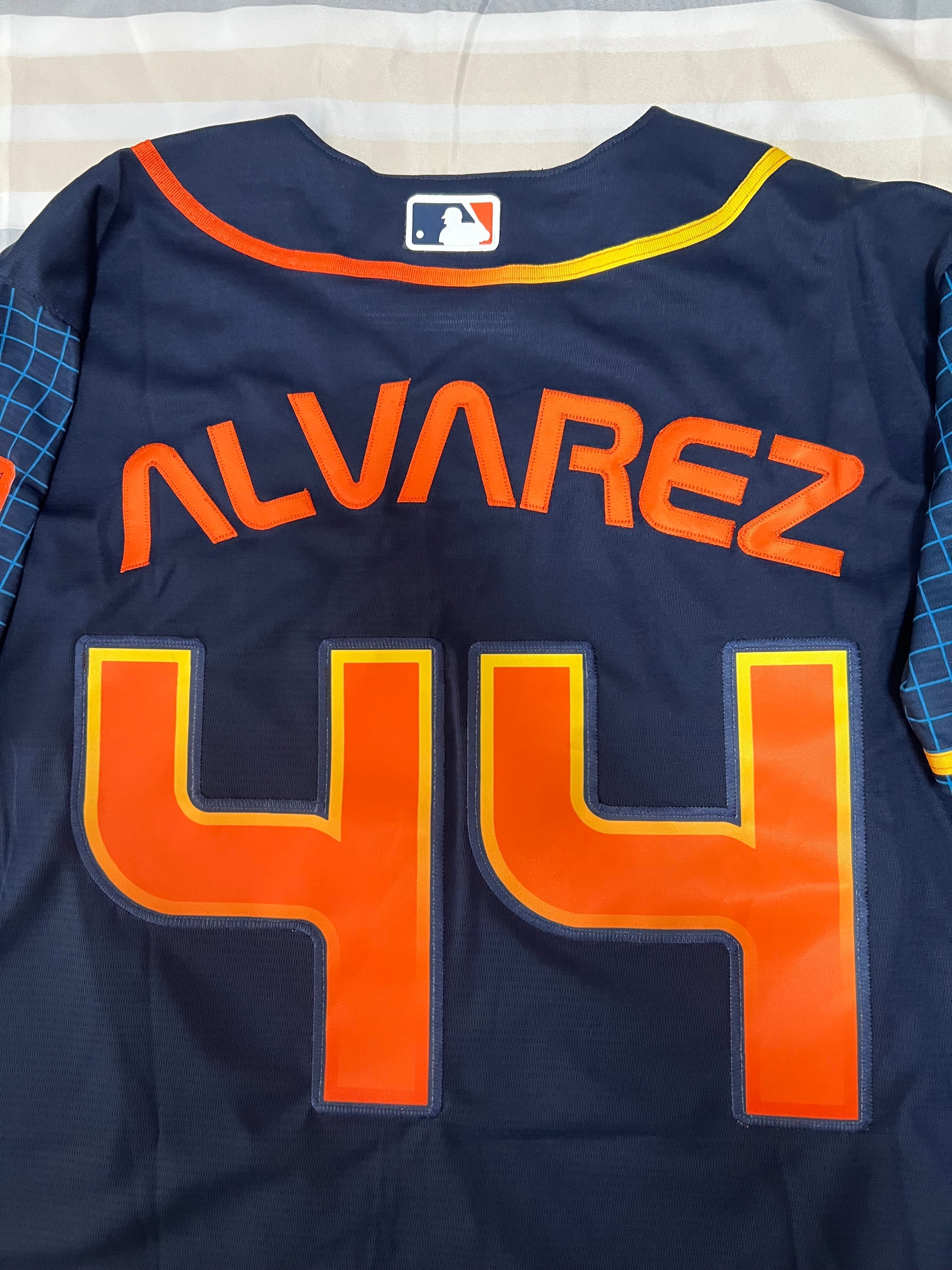 Custom #44 Navy 2022 City Connect HOU Baseball Shirt Top
