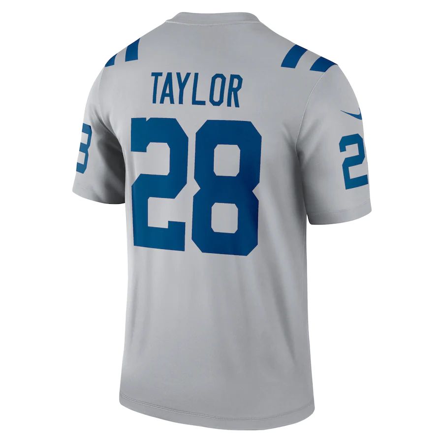 Custom #28 Gray IND Football Shirt Top